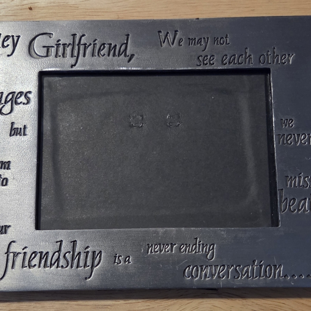 Chic Black Friendship Picture Frame